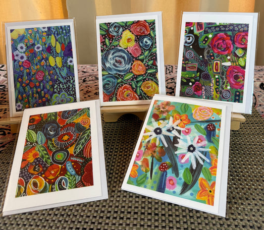 Cards of Whimsy - Bright Blooms Flower Gift Set