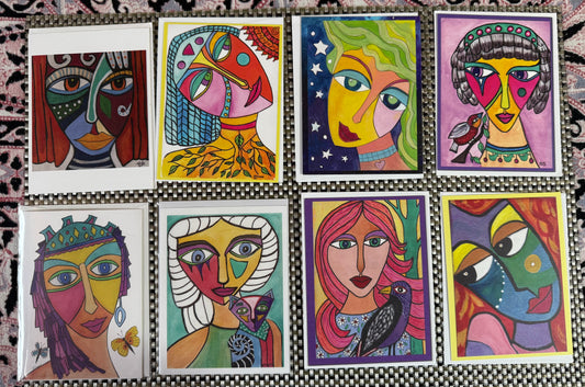 Women of Spirit Collection – Colorful Art Notecards Celebrating Women
