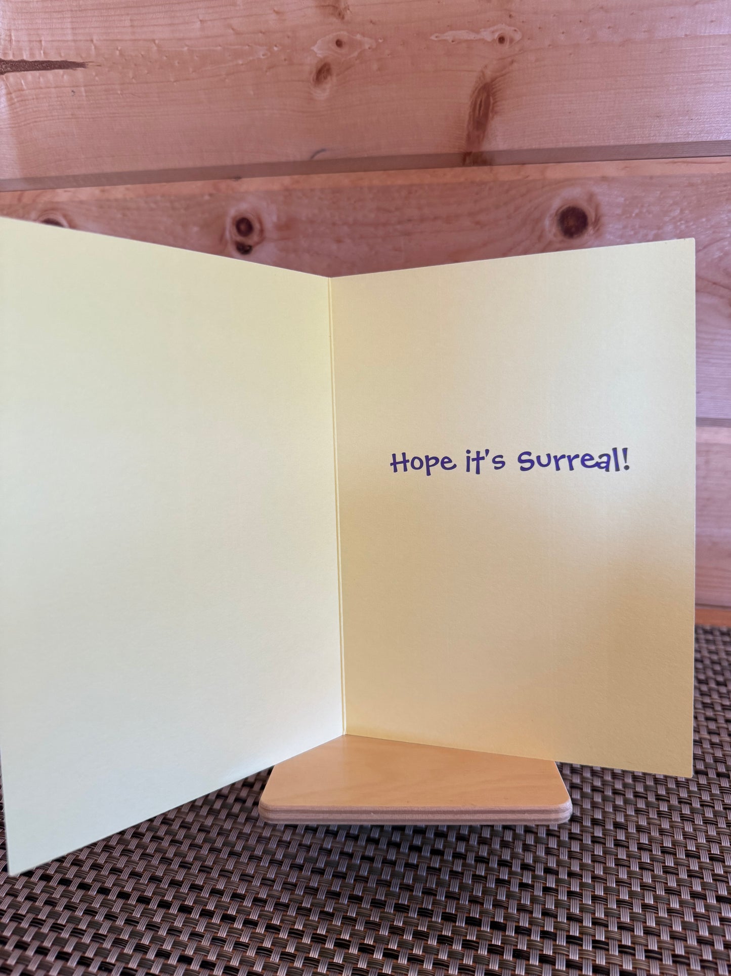Quirky and Funny Abstract Birthday Card Single Card 5 x 7